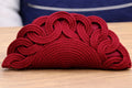 Clutch rojo con aros
