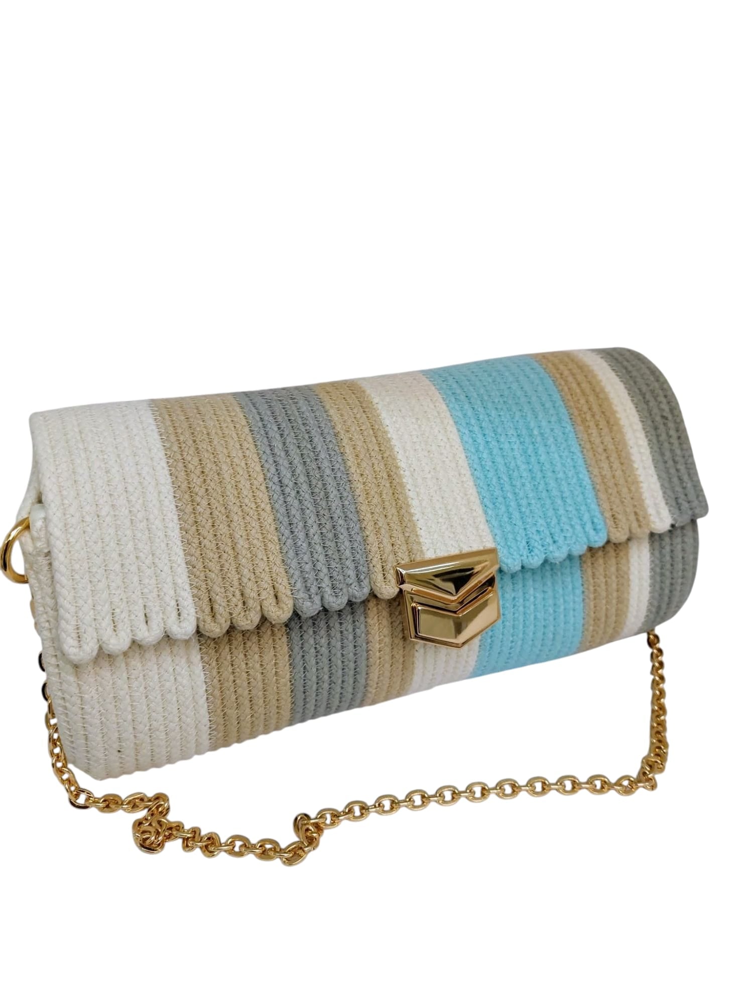 Clutch LUMAK — Cuatro Colores con Broche Dorado