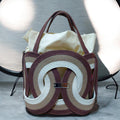 Bolso Mediano LUMAK — Trío Marrón, Beige y Crema