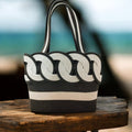 Bolso Mediano LUMAK — Negro y Blanco