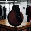 Bolso burdeos circular